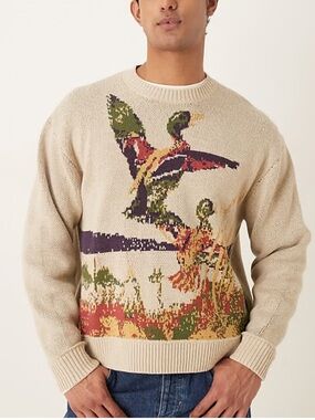 Abercrombie Countryside Duck Sweater Size Small